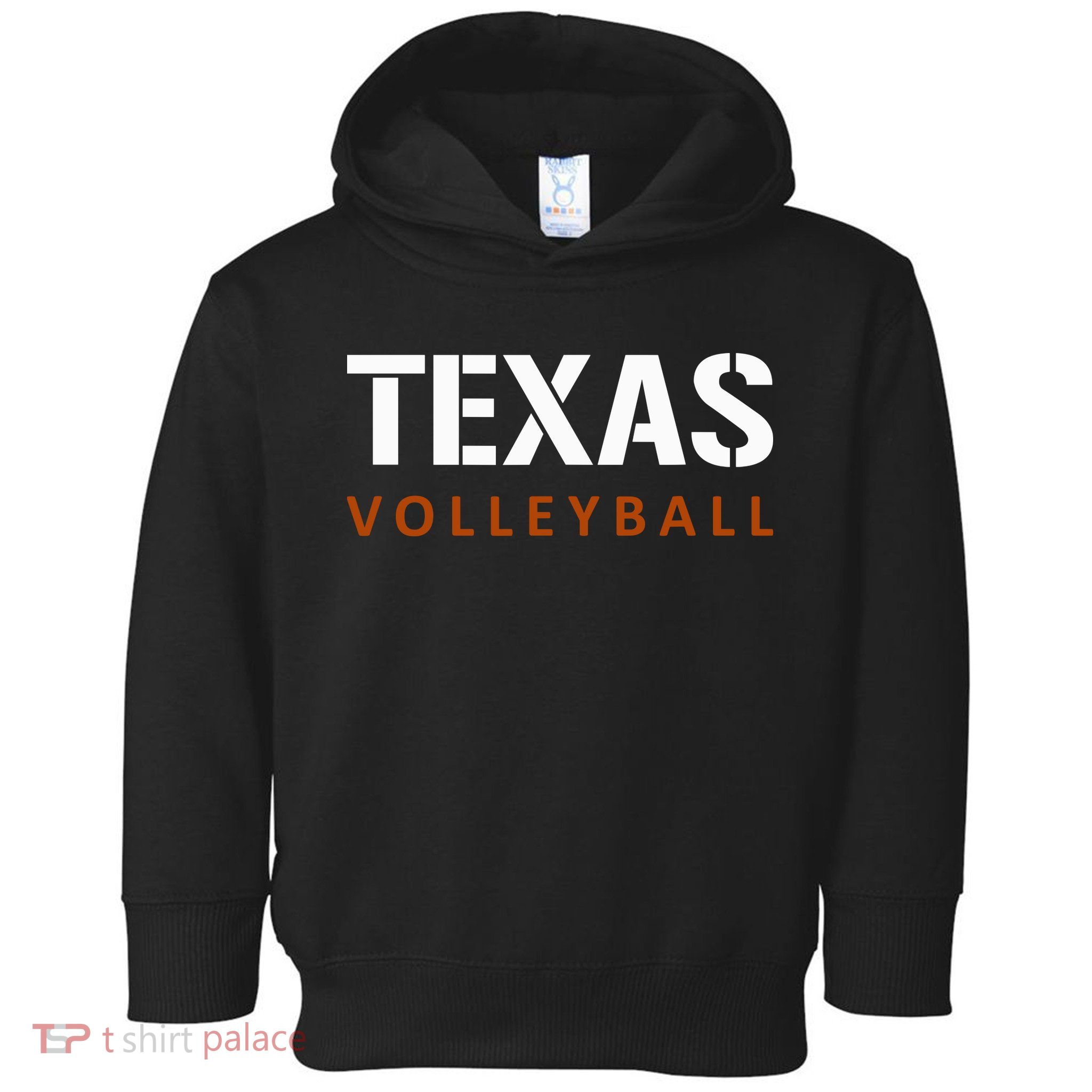 Texas Volleyball Block Style Toddler Hoodie