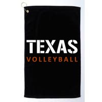 Texas Volleyball Block Style Golf Towel