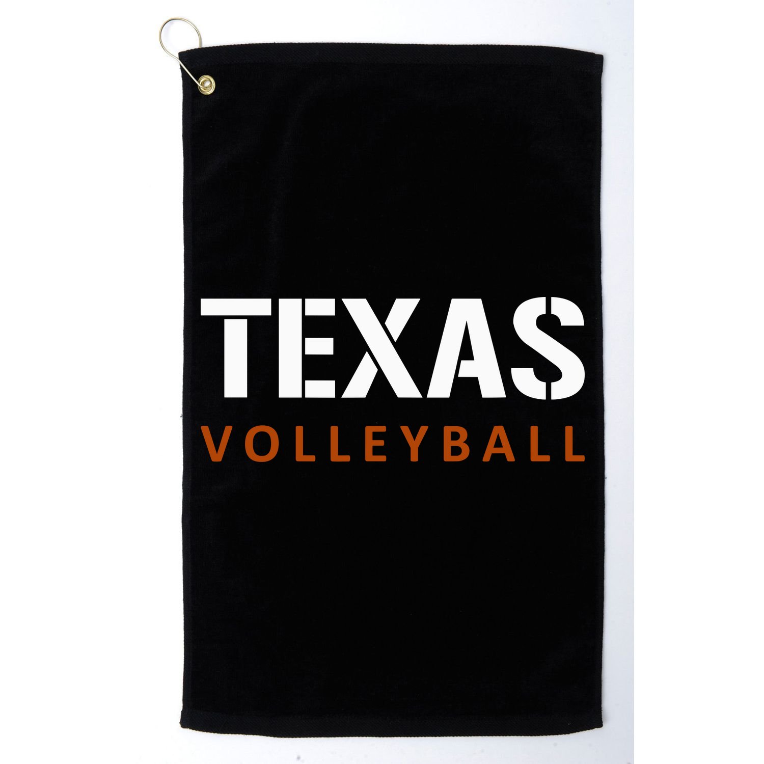 Texas Volleyball Block Style Golf Towel