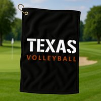 Texas Volleyball Block Style Golf Towel