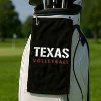 Texas Volleyball Block Style Golf Towel