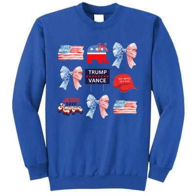 Trump Vance Bow Coquette Vote Presidential 2024 Election Sweatshirt