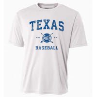 Texas Vintage Baseball Throwback Cooling Performance Crew T-Shirt