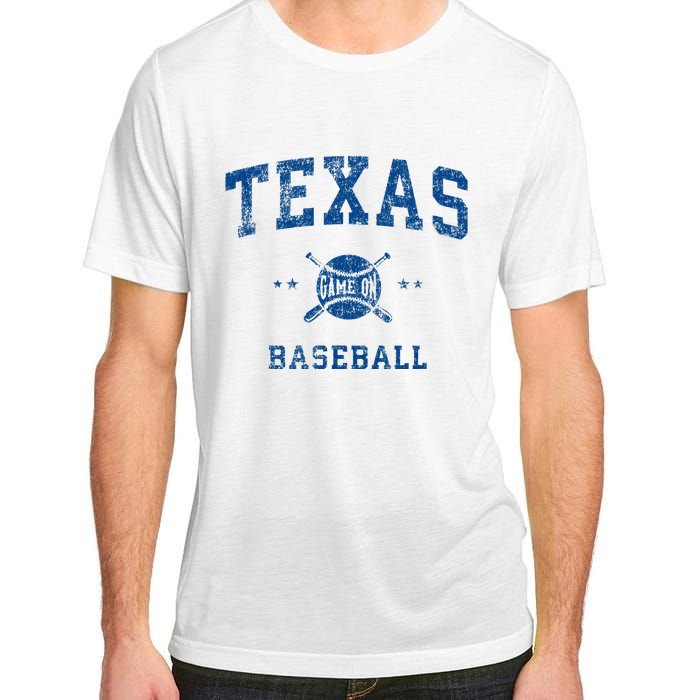 Texas Vintage Baseball Throwback Adult ChromaSoft Performance T-Shirt