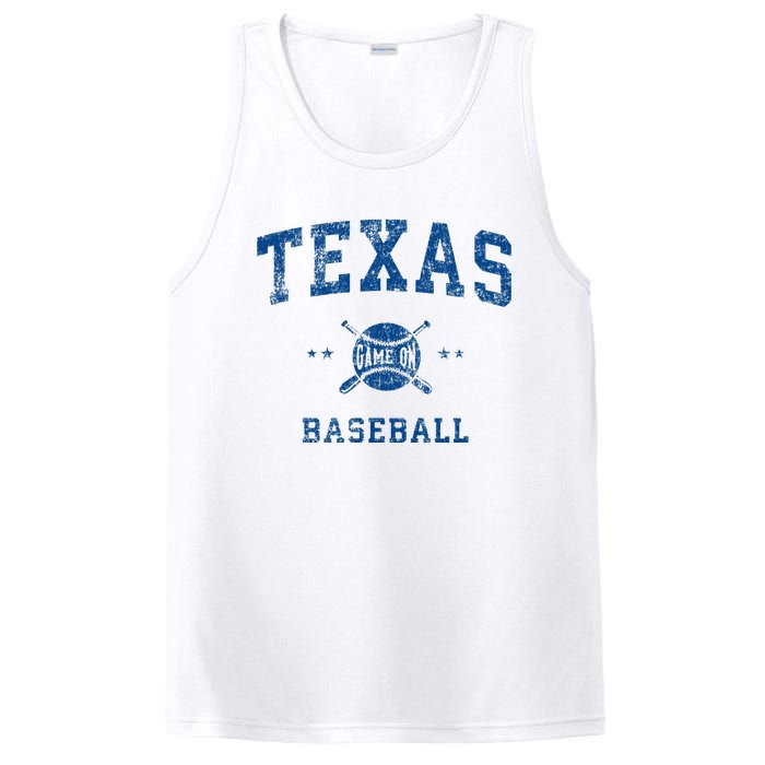 Texas Vintage Baseball Throwback PosiCharge Competitor Tank