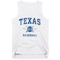 Texas Vintage Baseball Throwback Tank Top