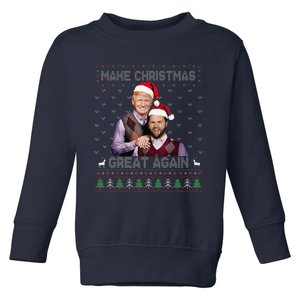 Trump Vance Brothers Make Christmas Great Again Santa Toddler Sweatshirt