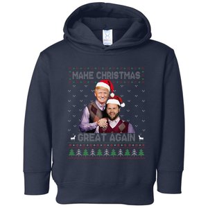 Trump Vance Brothers Make Christmas Great Again Santa Toddler Hoodie