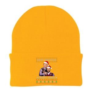 Trump Vance Brothers Make Christmas Great Again Santa Knit Cap Winter Beanie