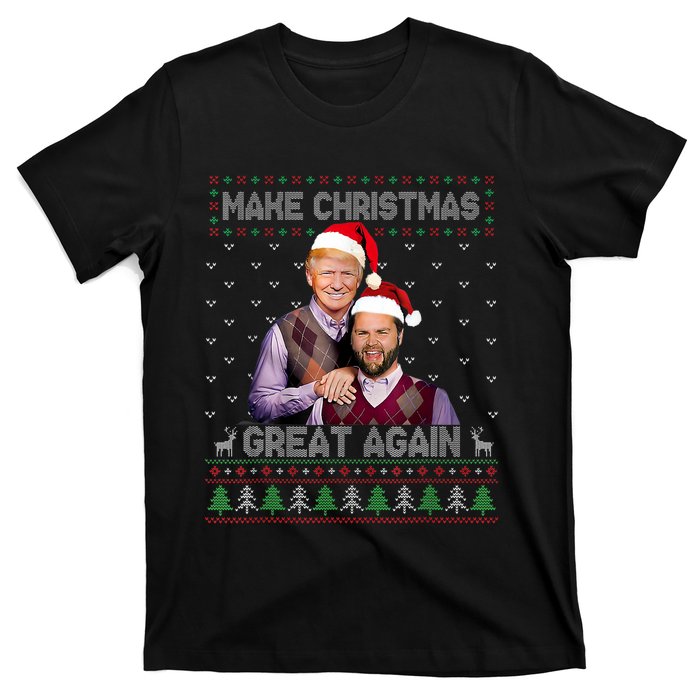 Trump Vance Brothers Make Christmas Great Again Santa T-Shirt