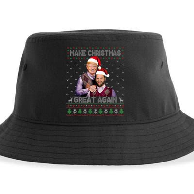 Trump Vance Brothers Make Christmas Great Again Santa Sustainable Bucket Hat