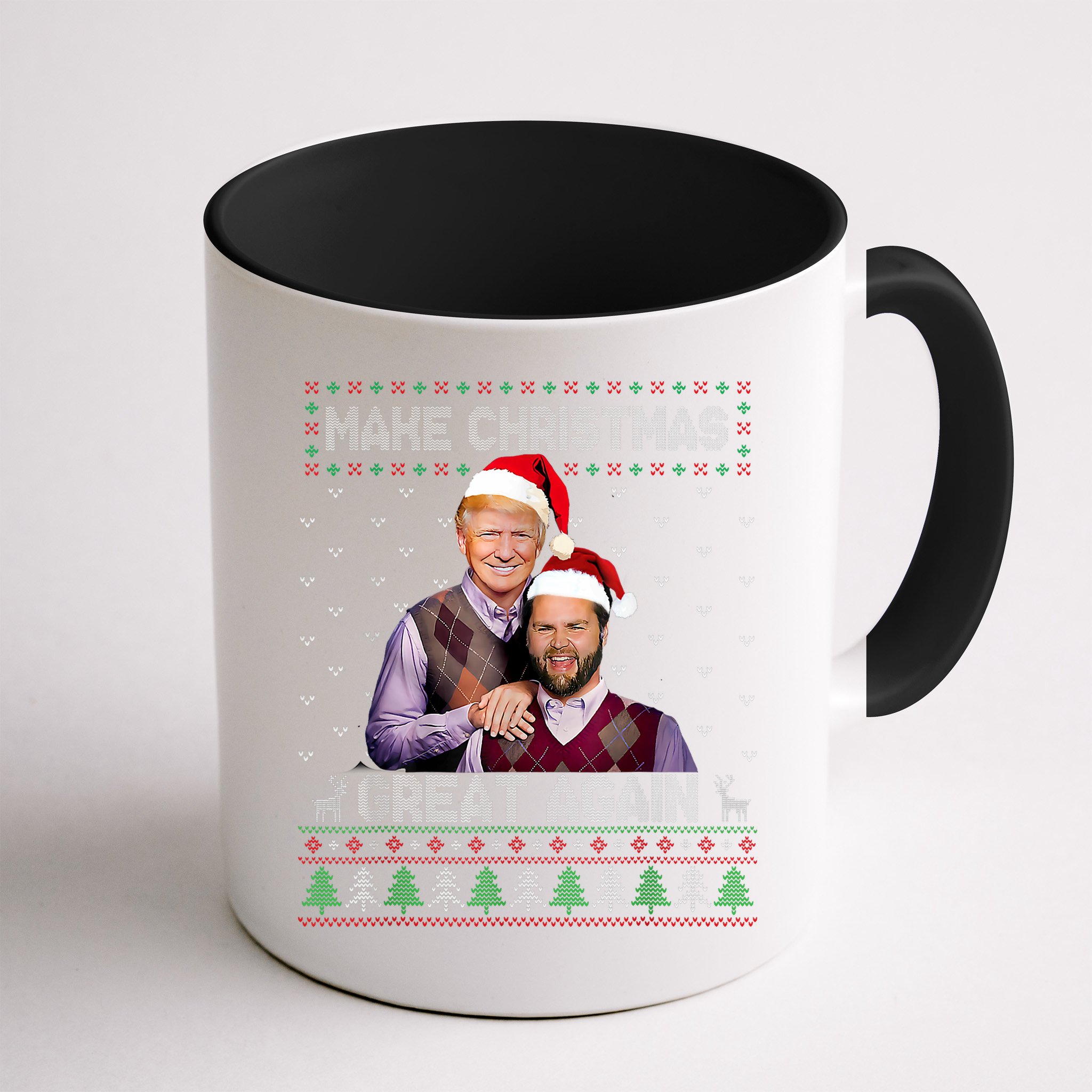 Trump Vance Brothers Make Christmas Great Again Santa Mug