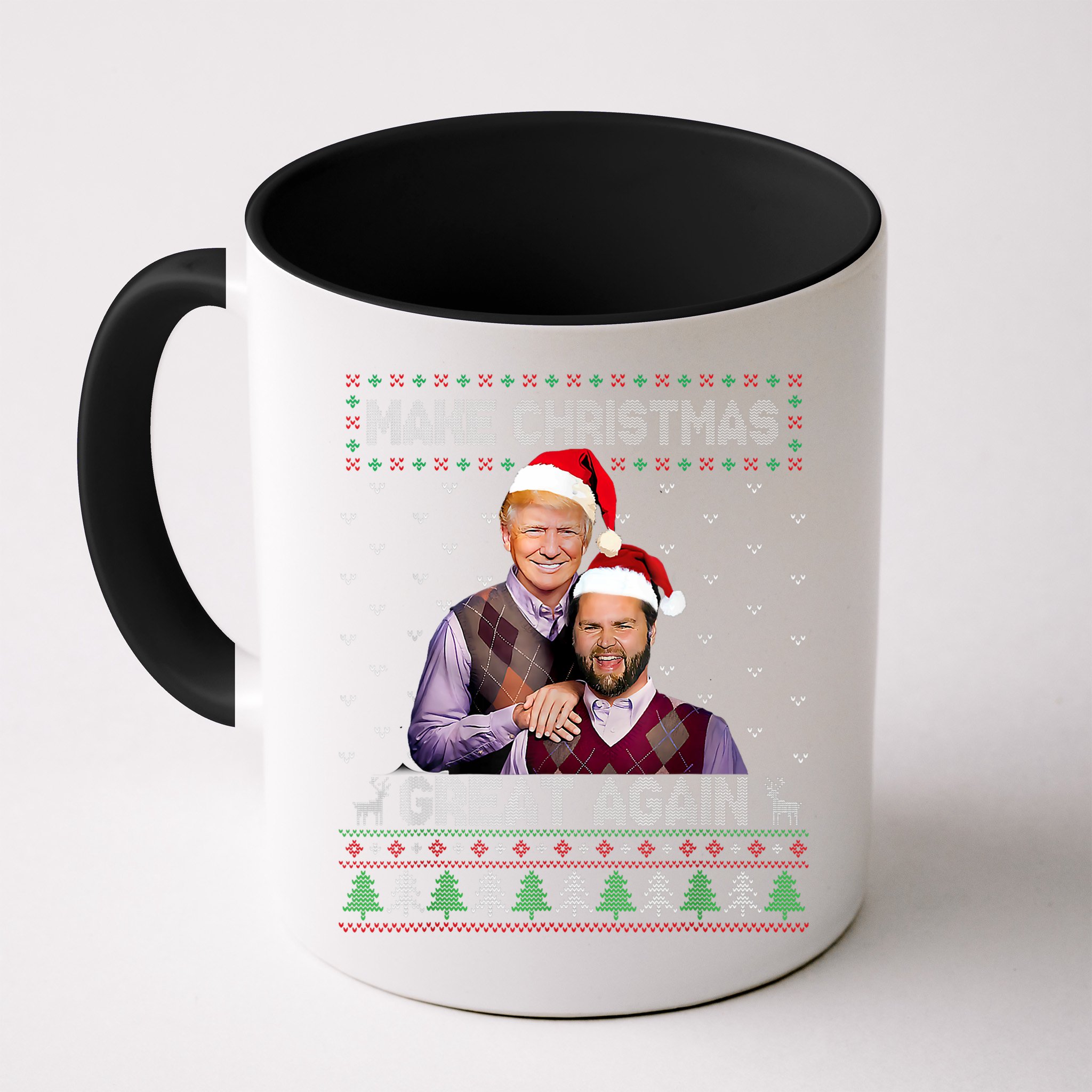 Trump Vance Brothers Make Christmas Great Again Santa Mug