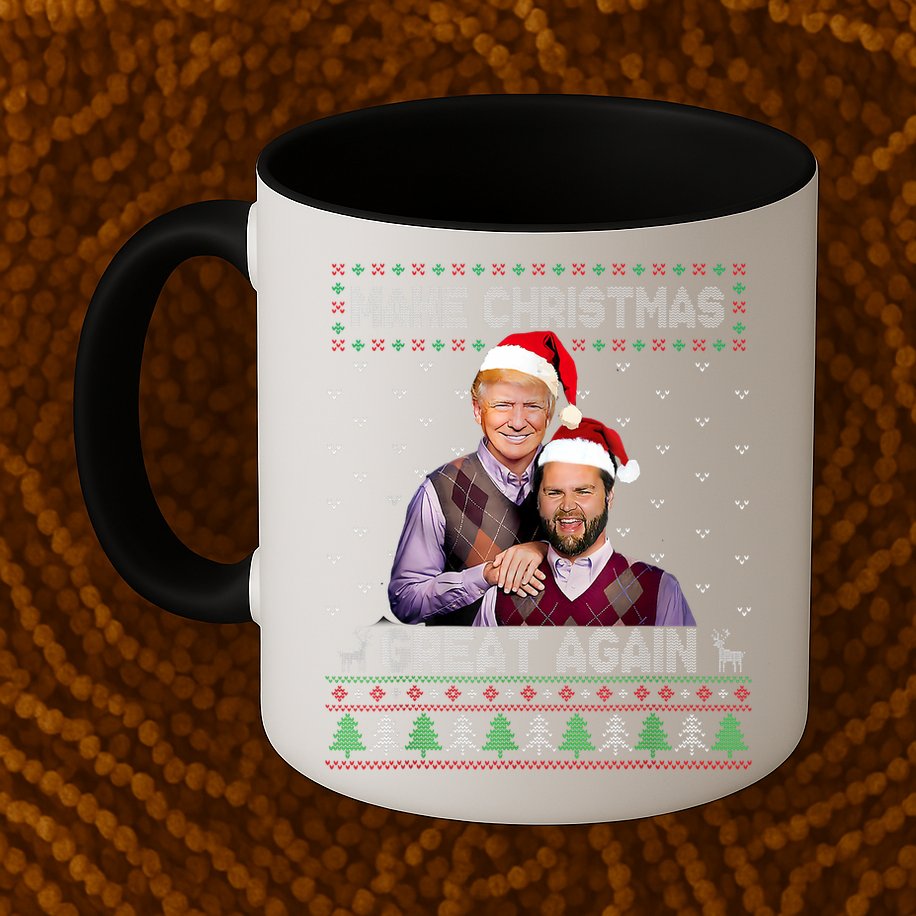 Trump Vance Brothers Make Christmas Great Again Santa Mug