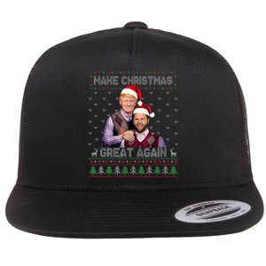 Trump Vance Brothers Make Christmas Great Again Santa Flat Bill Trucker Hat