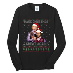 Trump Vance Brothers Make Christmas Great Again Santa Tall Long Sleeve T-Shirt