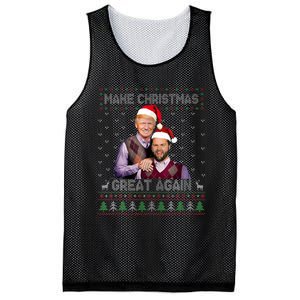 Trump Vance Brothers Make Christmas Great Again Santa Mesh Reversible Basketball Jersey Tank