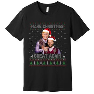 Trump Vance Brothers Make Christmas Great Again Santa Premium T-Shirt