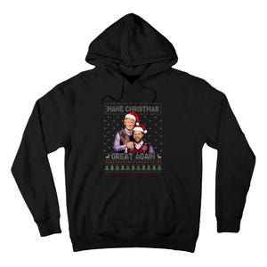 Trump Vance Brothers Make Christmas Great Again Santa Tall Hoodie