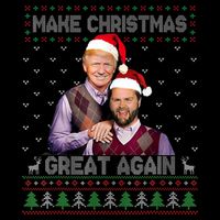 Trump Vance Brothers Make Christmas Great Again Santa Kids Sweatshirt