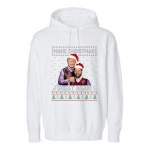 Trump Vance Brothers Make Christmas Great Again Santa Garment-Dyed Fleece Hoodie