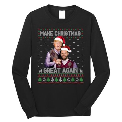 Trump Vance Brothers Make Christmas Great Again Santa Long Sleeve Shirt