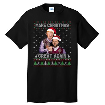 Trump Vance Brothers Make Christmas Great Again Santa Tall T-Shirt