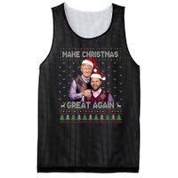 Trump Vance Brothers Make Christmas Great Again Santa Mesh Reversible Basketball Jersey Tank