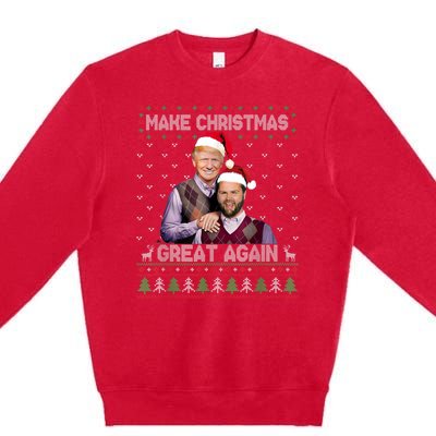 Trump Vance Brothers Make Christmas Great Again Santa Premium Crewneck Sweatshirt