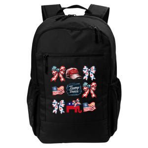 Trump Vance Bow Coquette Vote Presidential 2024 Election Daily Commute Backpack