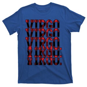 Team Virgo Birthday August September Buffalo Plaid Funny Gift T-Shirt