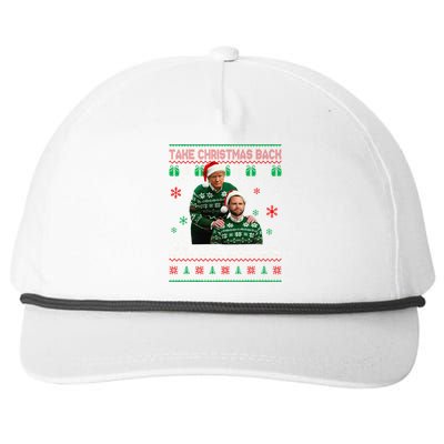 Trump Vance Brothers Make Christmas Great Again Santa Snapback Five-Panel Rope Hat