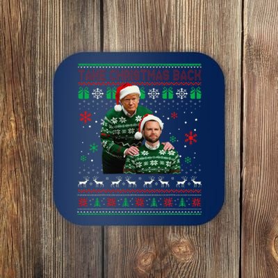 Trump Vance Brothers Make Christmas Great Again Santa Coaster