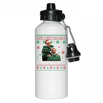 Trump Vance Brothers Make Christmas Great Again Santa Aluminum Water Bottle