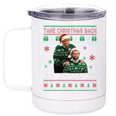 Trump Vance Brothers Make Christmas Great Again Santa 12 oz Stainless Steel Tumbler Cup