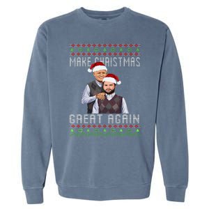 Trump Vance Brothers Make Christmas Great Again Santa Garment-Dyed Sweatshirt