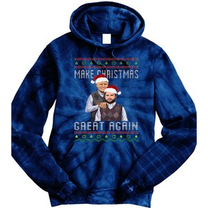 Trump Vance Brothers Make Christmas Great Again Santa Tie Dye Hoodie