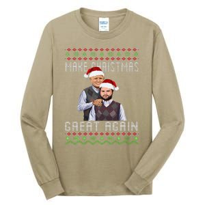 Trump Vance Brothers Make Christmas Great Again Santa Tall Long Sleeve T-Shirt