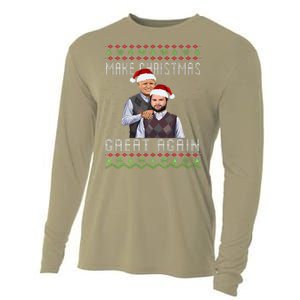 Trump Vance Brothers Make Christmas Great Again Santa Cooling Performance Long Sleeve Crew