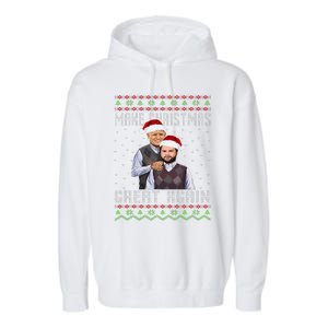 Trump Vance Brothers Make Christmas Great Again Santa Garment-Dyed Fleece Hoodie