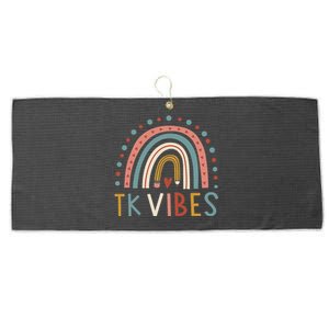 TK Vibes Back To School Student Teacher Large Microfiber Waffle Golf Towel