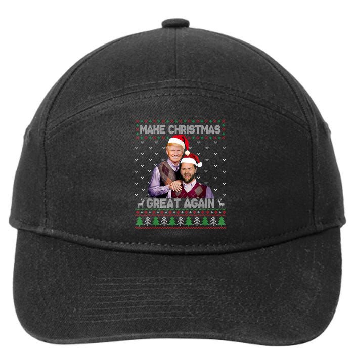 Trump Vance Brothers Make Christmas Great Again Santa 7-Panel Snapback Hat