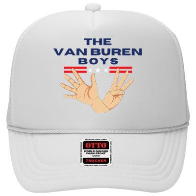 The Van Buren 90s Pop Culture High Crown Mesh Back Trucker Hat