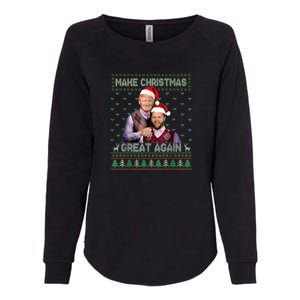 Trump Vance Brothers Make Christmas Great Again Santa Womens California Wash Sweatshirt