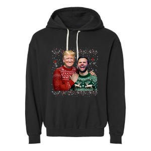 Trump Vance Brothers Funny Ugly Christmas Xmas Sweater Trump Garment-Dyed Fleece Hoodie