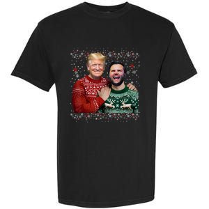 Trump Vance Brothers Funny Ugly Christmas Xmas Sweater Trump Garment-Dyed Heavyweight T-Shirt