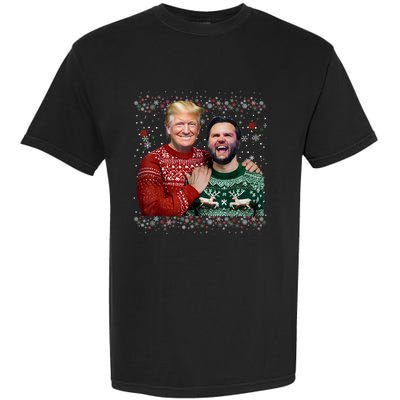 Trump Vance Brothers Funny Ugly Christmas Xmas Sweater Trump Garment-Dyed Heavyweight T-Shirt