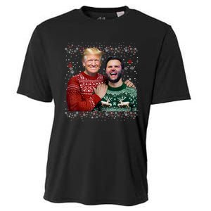 Trump Vance Brothers Funny Ugly Christmas Xmas Sweater Trump Cooling Performance Crew T-Shirt