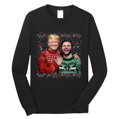 Trump Vance Brothers Funny Ugly Christmas Xmas Sweater Trump Long Sleeve Shirt