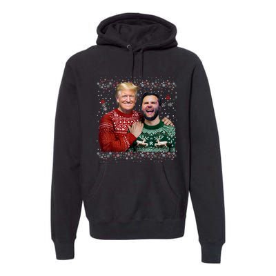 Trump Vance Brothers Funny Ugly Christmas Xmas Sweater Trump Premium Hoodie